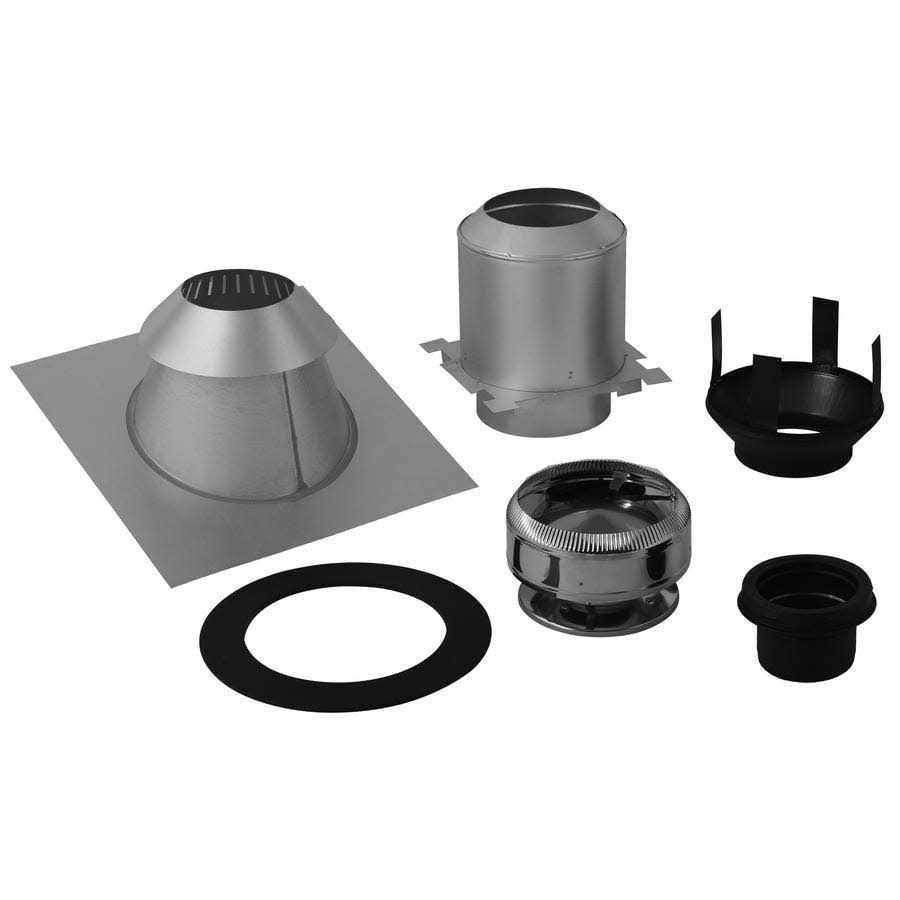 SuperVent 5-Piece Chimney Pipe Accessory Kit for Ceiling Support - Cheap Fitting