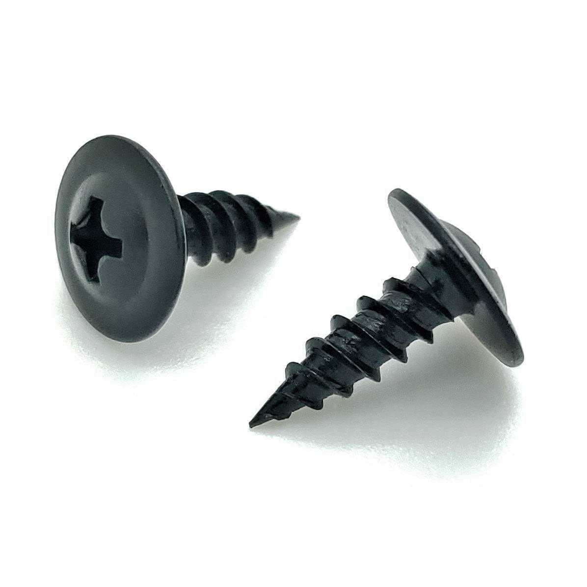 BCP Fasteners 100 Qty #8 x 1/2 Black Phillips Modified Truss Head Wood Screws - Cheap Fitting