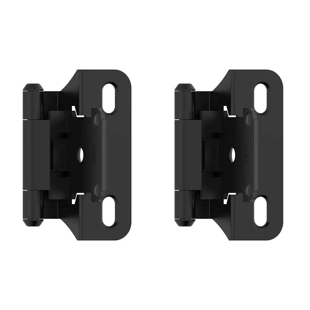 Amerock BPR7566FB Cabinet Hinge 1/4 in Overlay Self Closing Partial Wrap - Cheap Fitting