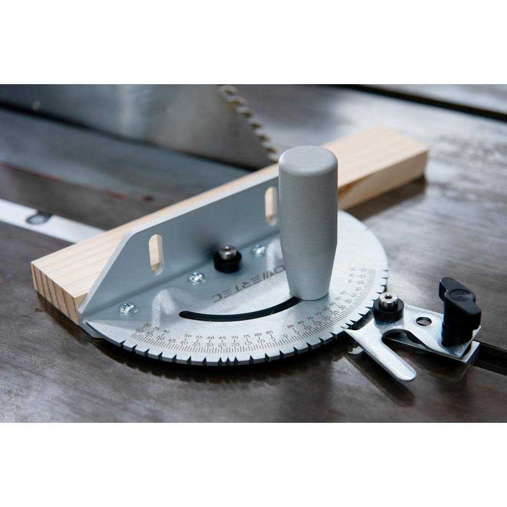 Powertec 71142 Universal Table Saw Miter Gauge Assembly/Miter Gauge with 27 Angle Stops - Cheap Fitting