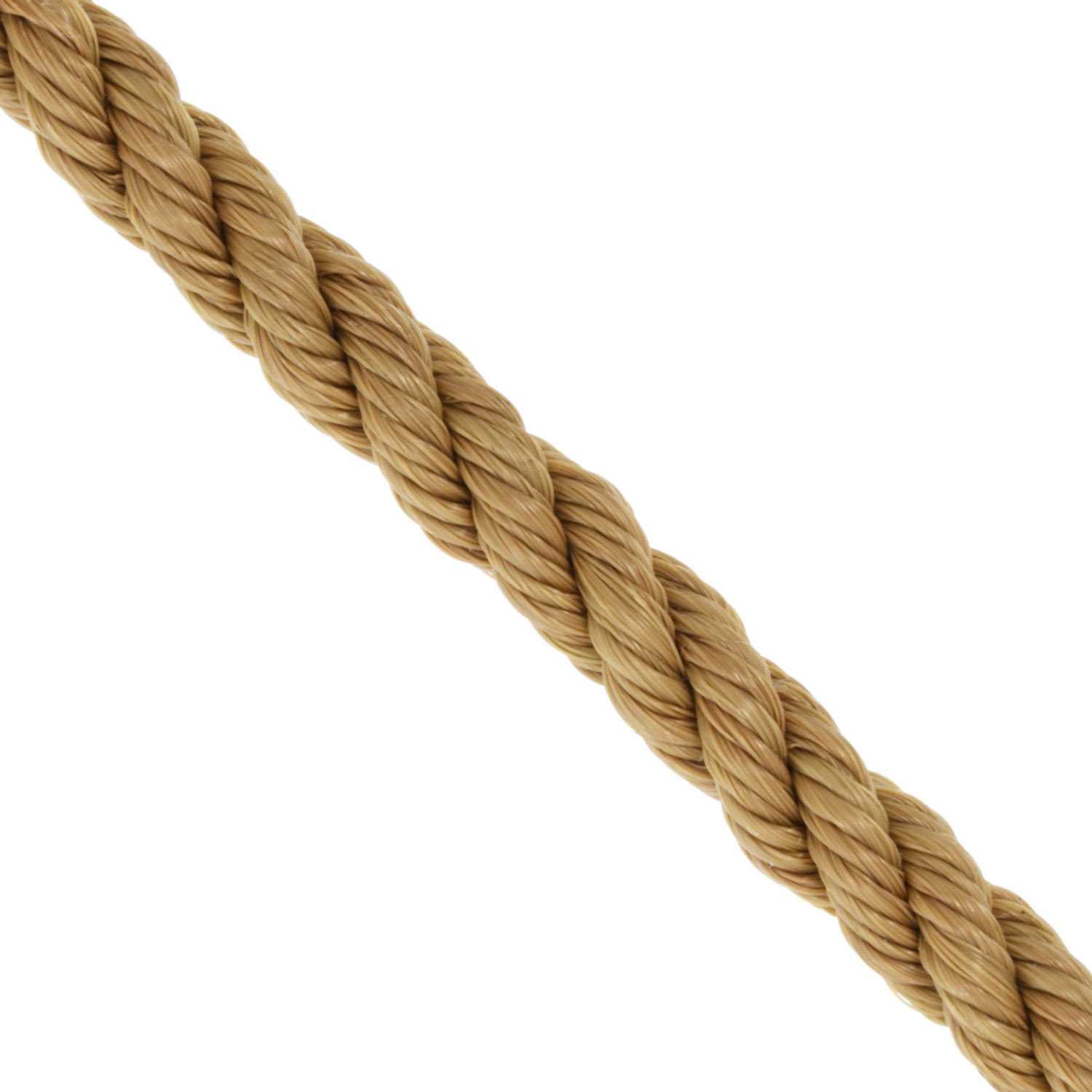 1 x 300′ Reel, Tan, 3-Strand Polypropylene Rope - Cheap Fitting