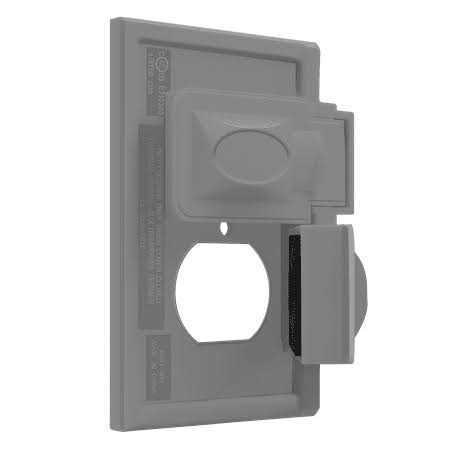 Enerlites Horizontal Duplex Outdoor Outlet Cover Weatherproof Wall Plate - Cheap Fitting