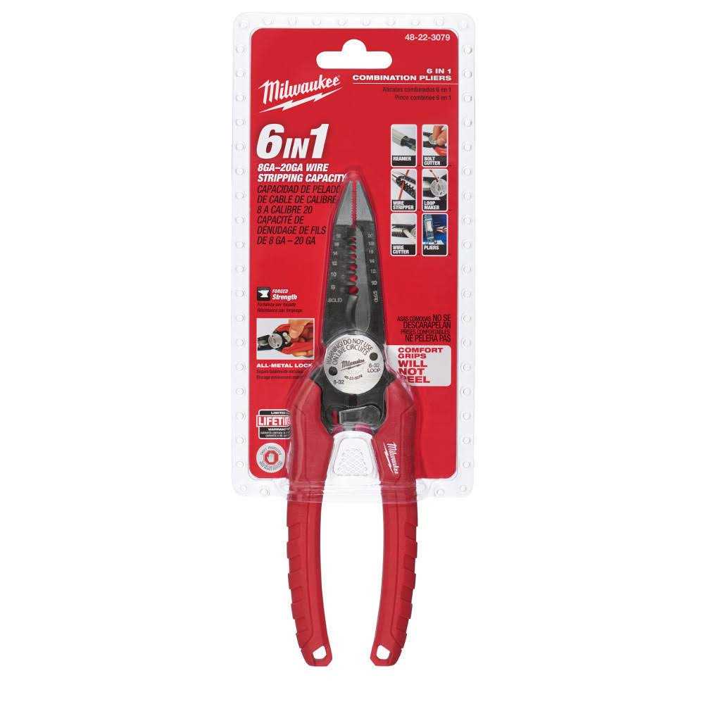 Milwaukee 48-22-3079 6 in 1 Combination Pliers - Cheap Fitting