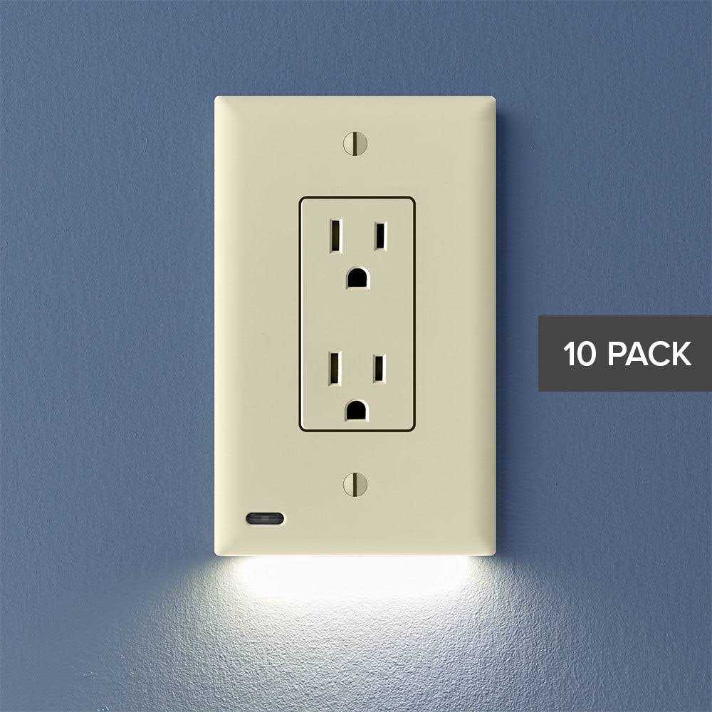 SnapPower O1GL-C-NP20 GuideLight 2 Décor Night Light Outlet Cover Plate - Cheap Fitting