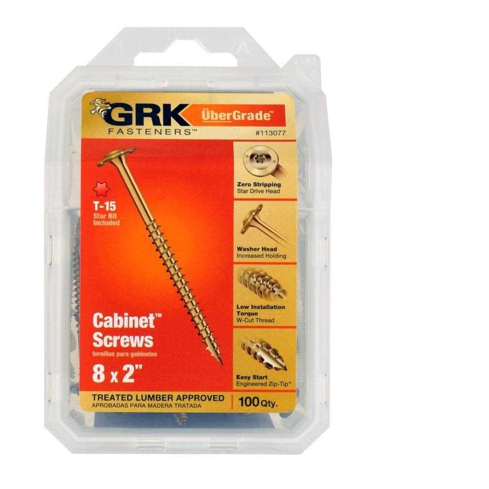 GRK Fasteners 113077 UberGrade Cabinet Screws - Cheap Fitting