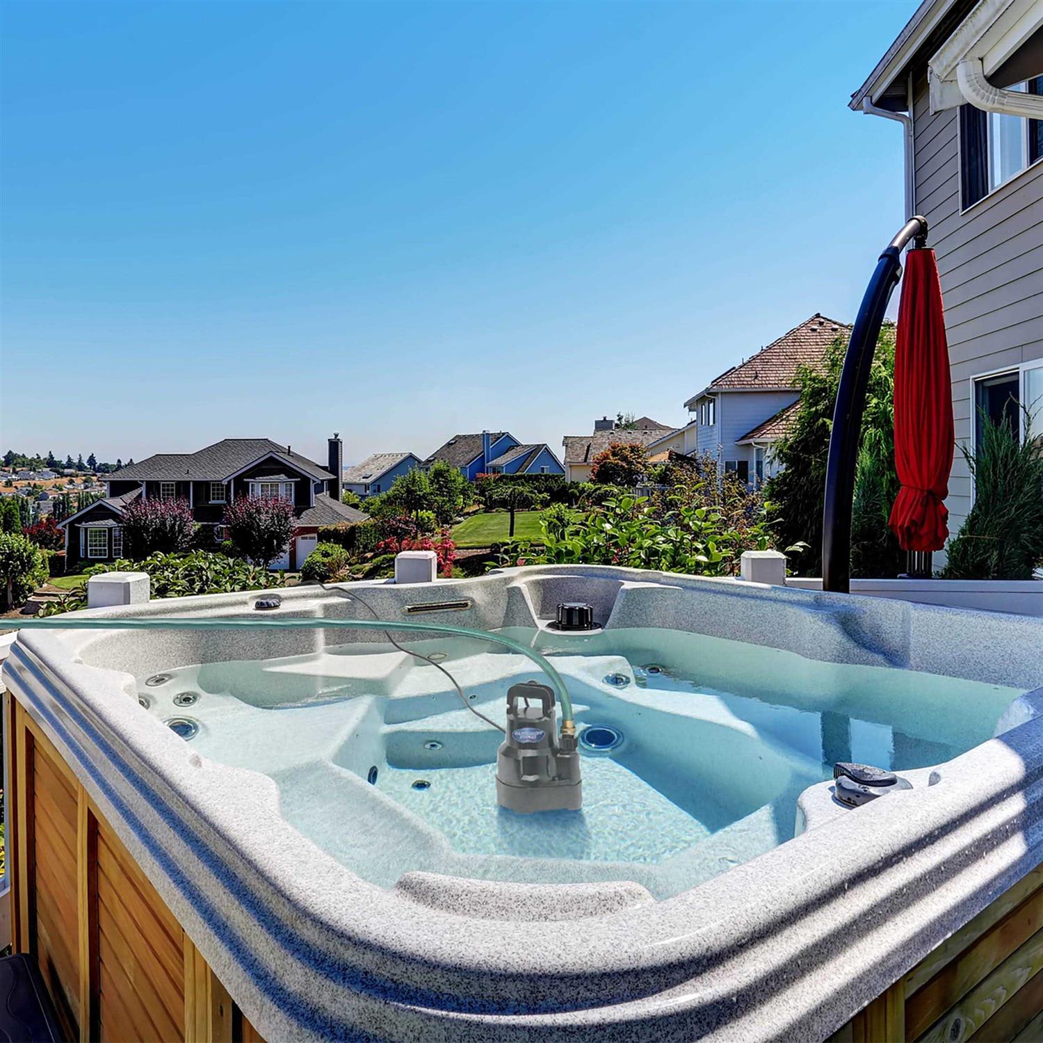 Superior Pump 1/4 HP Submersible Thermoplastic Oil-Free Utility Pump - Cheap Fitting