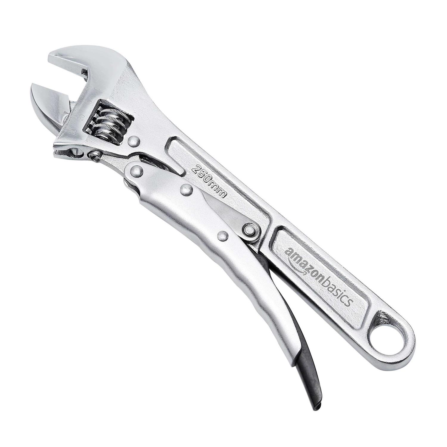 Amazon Basics Locking Adjustable Wrench 10 inch x 2.7 inch x 0.75 inch - Cheap Fitting
