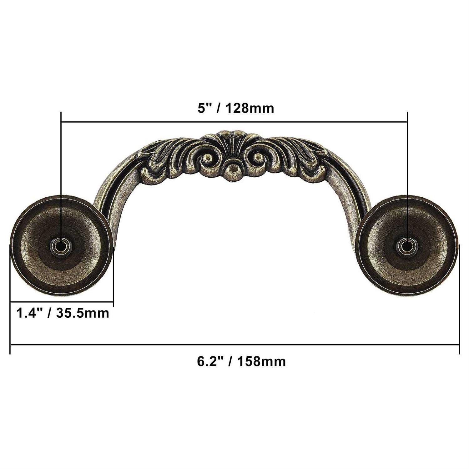 jersvimc 10 piece drop drawer handles 5 Inch hole centers - Cheap Fitting