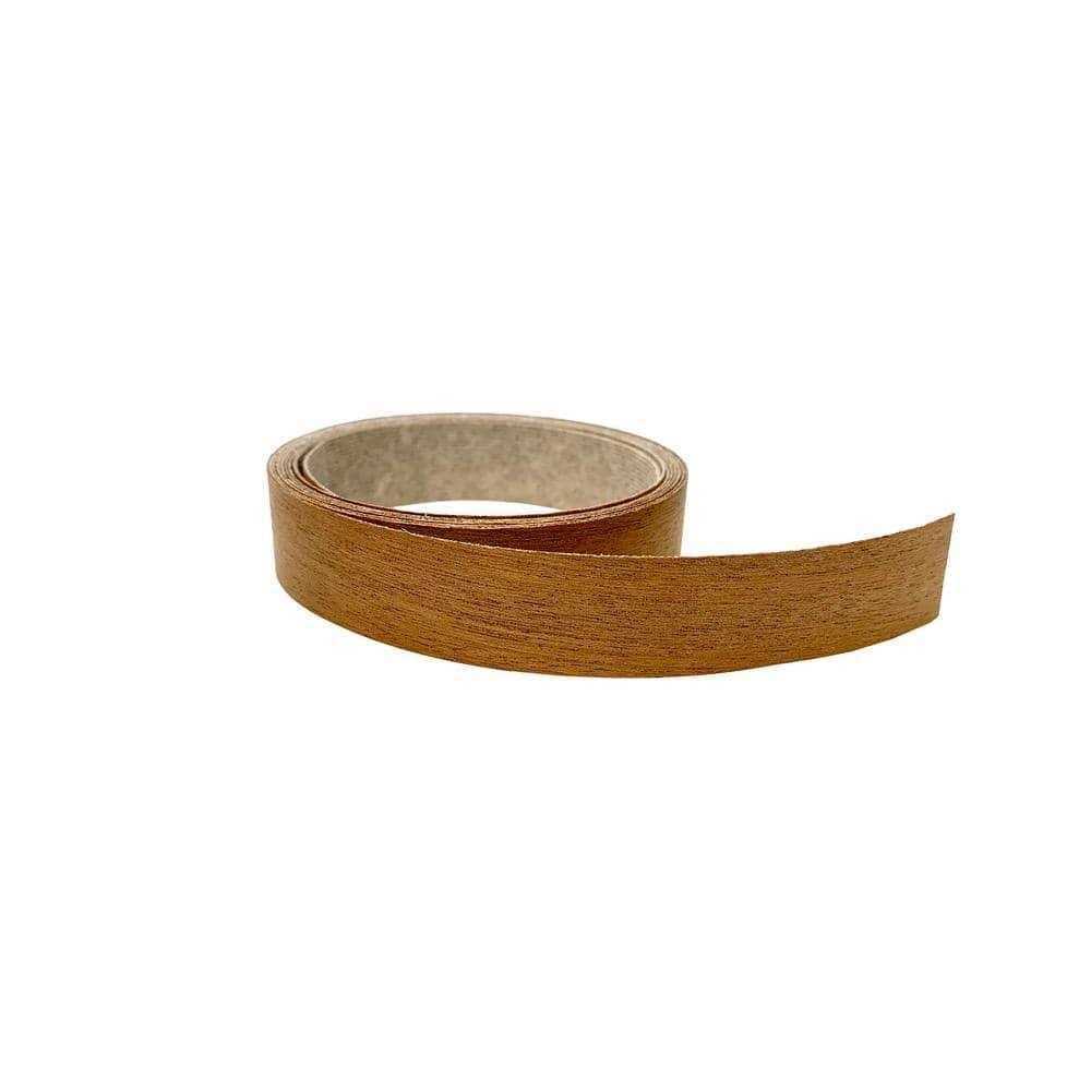EDGEMATE 13/16 in. x 25 ft. Mahogany Real Wood Veneer Edgebanding with Hot Melt Adhesive - Cheap Fitting