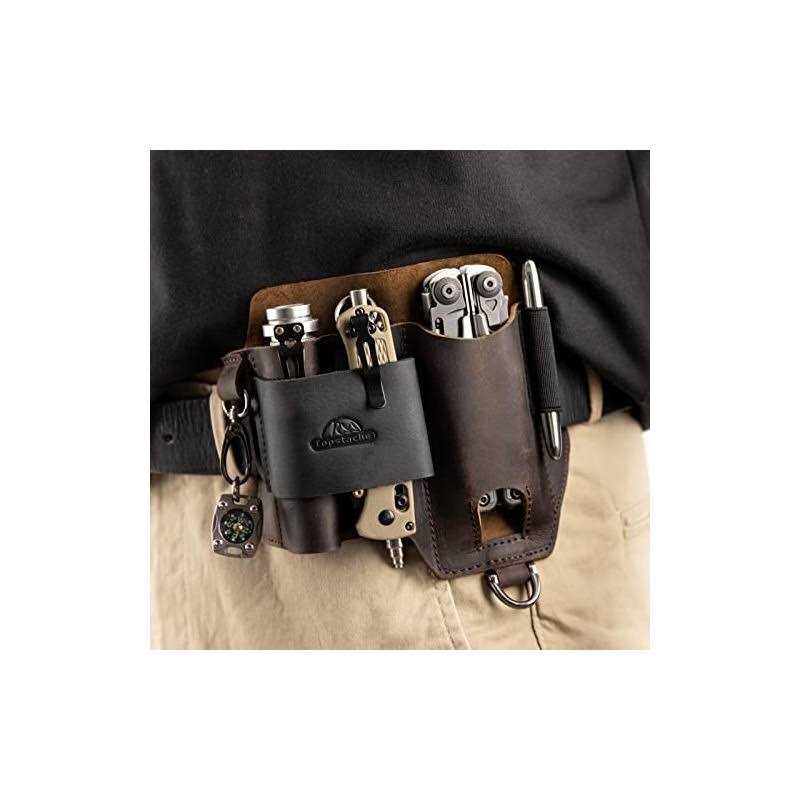 Topstache Leather Multitool Sheathedc Belt Organizer for Work and Daily Useleatherman Sheathedc Pocket Organizer for Flashlight and Multitoolgifts - Cheap Fitting