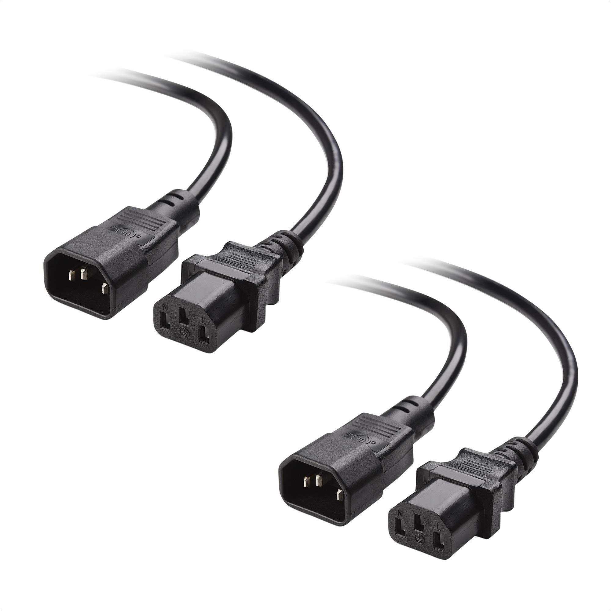 Cable Matters 2-pack Computer to Pdu Power Extension Cord - Cheap Fitting