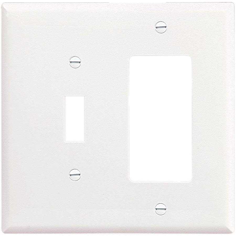 Eaton 2-Gang Midsize Toggle/Decorator Wall Plate - Cheap Fitting