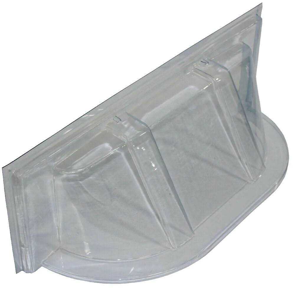 Shape Products 39 in. W x 13 in. D x 15 in. H Economy Straight Bubble Window Well Cover 3913EBT - Cheap Fitting
