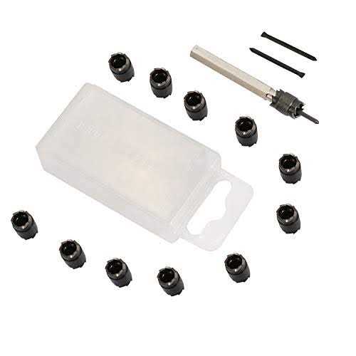 14-pack Spot Weld Cutter Sets Double Sided 3/8 HSS Spot Weld Cutter Remover Drill Bits Hex Sheet Metal Hole Cutter Remover for Power Drill Spot - Cheap Fitting