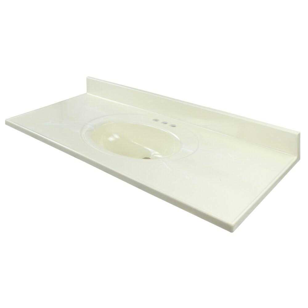 Transolid 37” Single Bathroom Vanity Top - Cheap Fitting