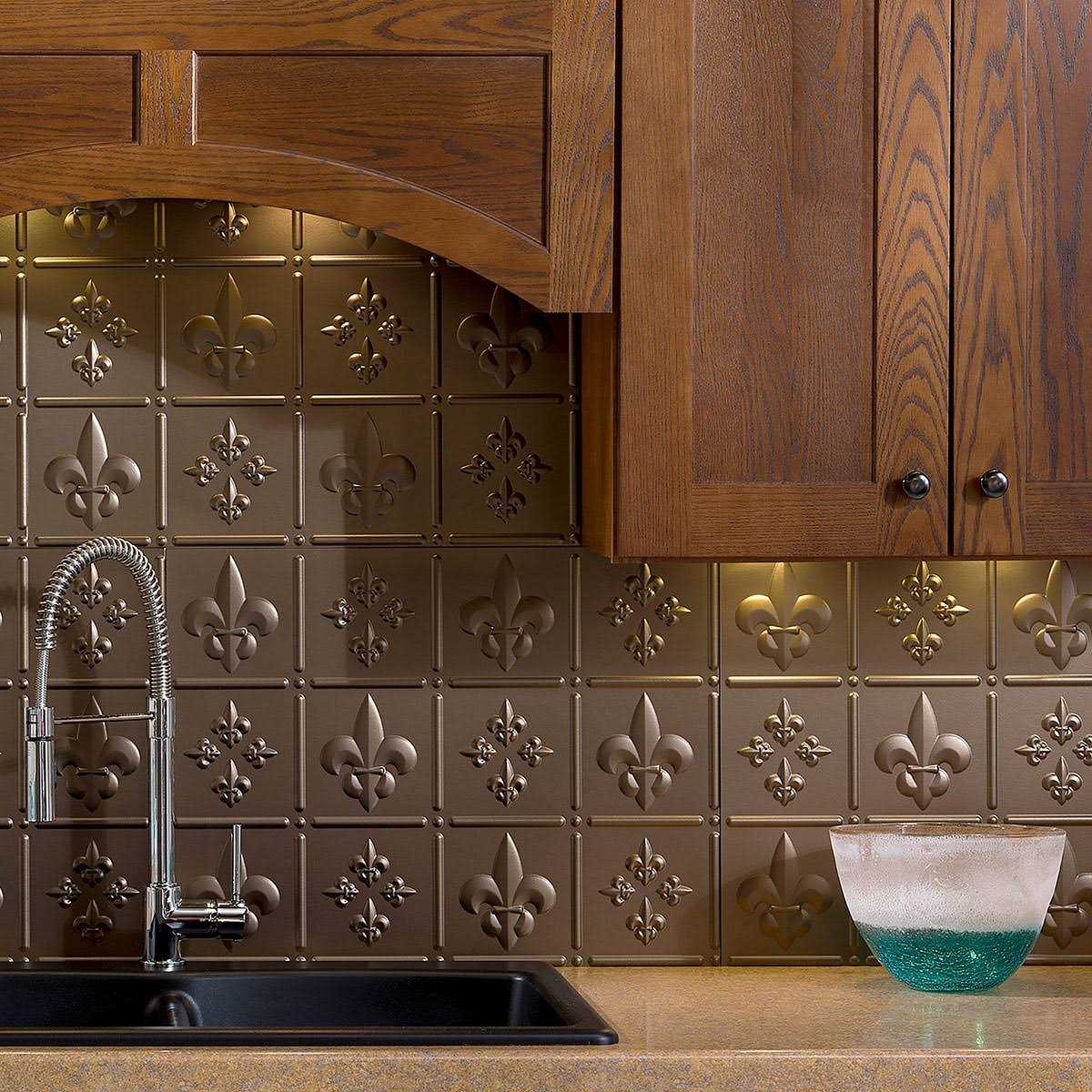 Fasade Fleur De Lis 15-square Foot Backsplash Kit - Cheap Fitting
