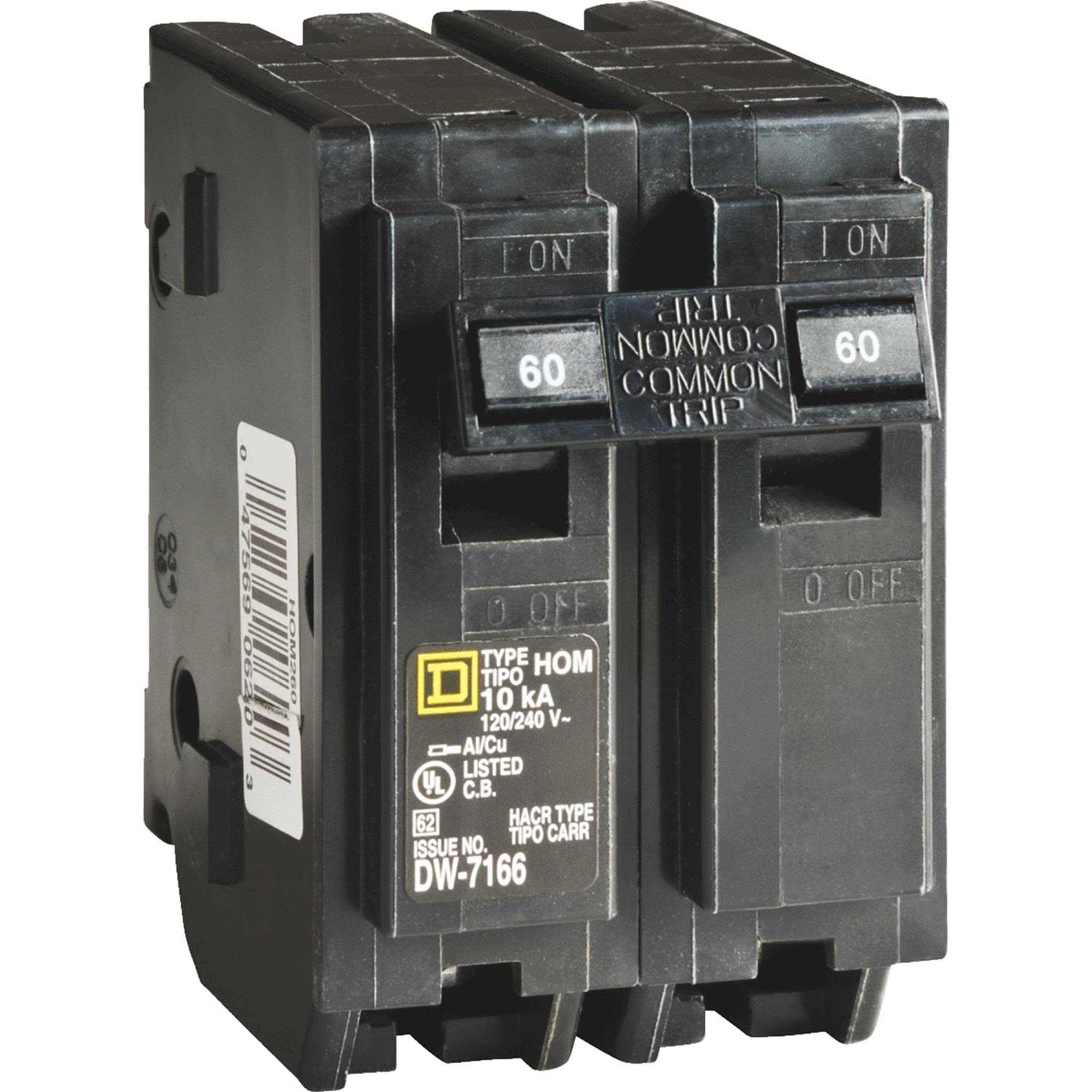 Square D Homeline Circuit Breaker 60 HOM260CP - Cheap Fitting