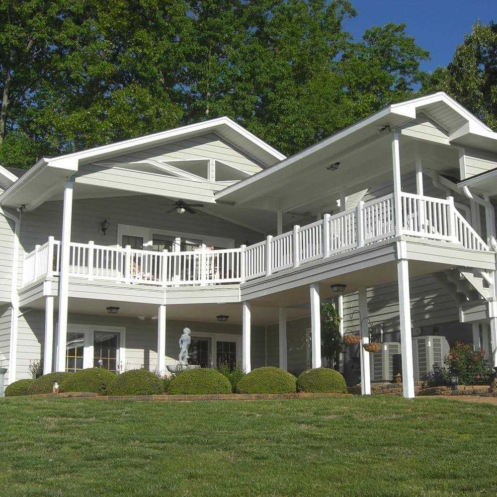 Weatherables Naples 3 ft. H x 8 ft. W Vinyl Railing Kit - Cheap Fitting