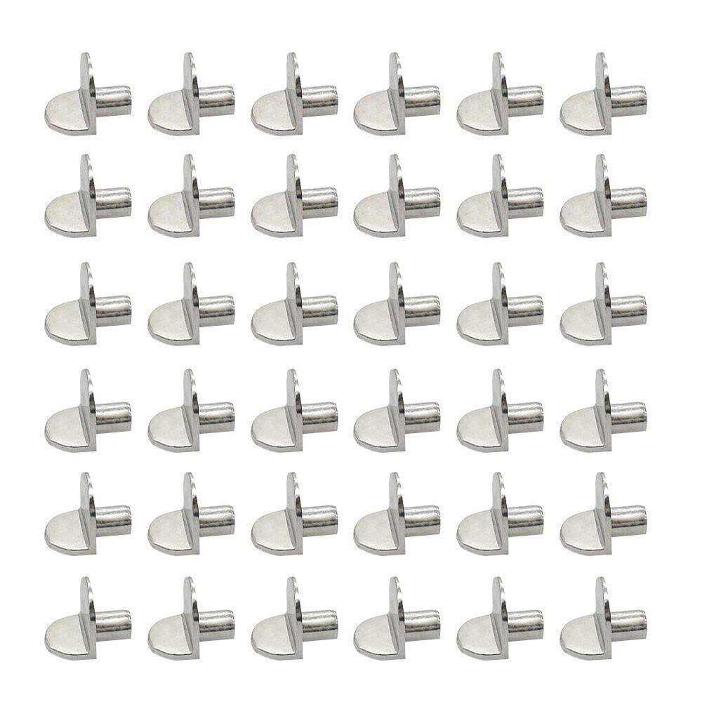 Cabinet Shelf Pegs 80 Pack Kitchen Cabinet Shelf Clips 5mm 0.2inch Bracket-Style Shelf Support Pegs for Kitchen Cupboard Closet Bookshelf Bookcase - Cheap Fitting