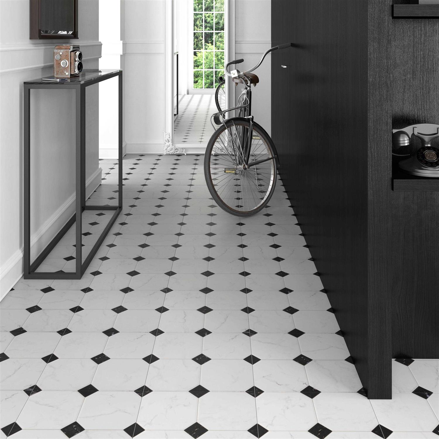 Affinity Tile FEM13BTB Betera 13-1/8 Square Floor and Wall Tile - Cheap Fitting