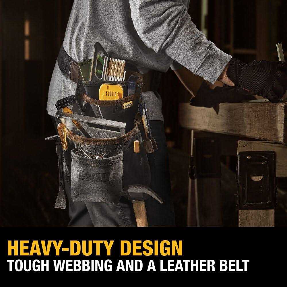 DeWalt Leather Tool Pouch & Belt DWST550115 - Cheap Fitting