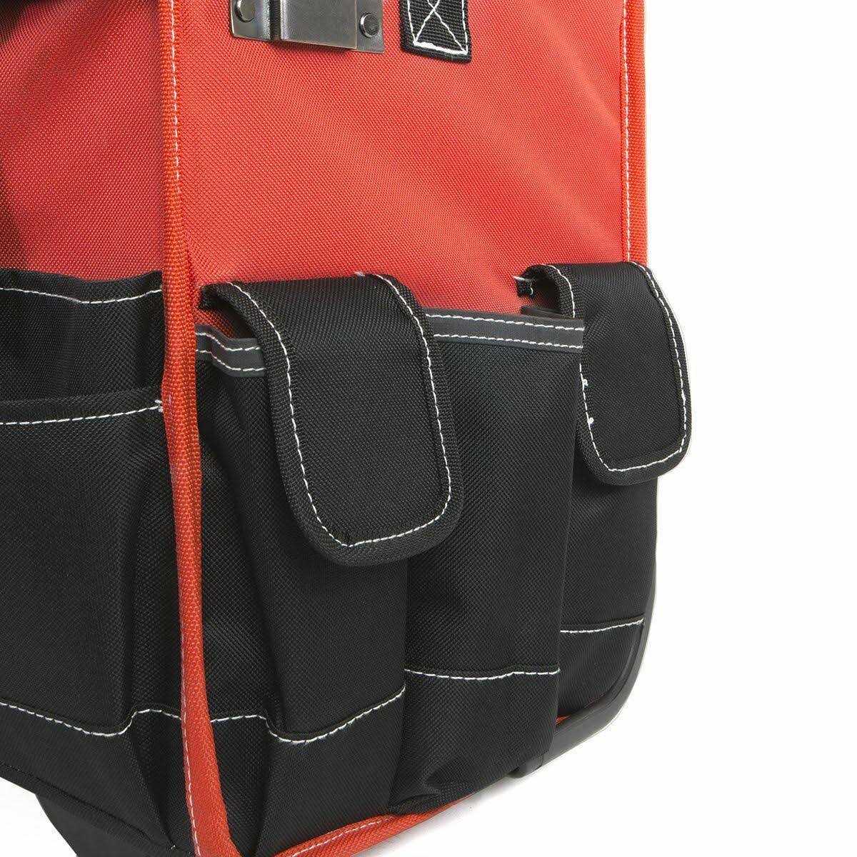 XtremepowerUS 18 Portable Rolling Tool Bag Storage Organizer with Wheels - Cheap Fitting