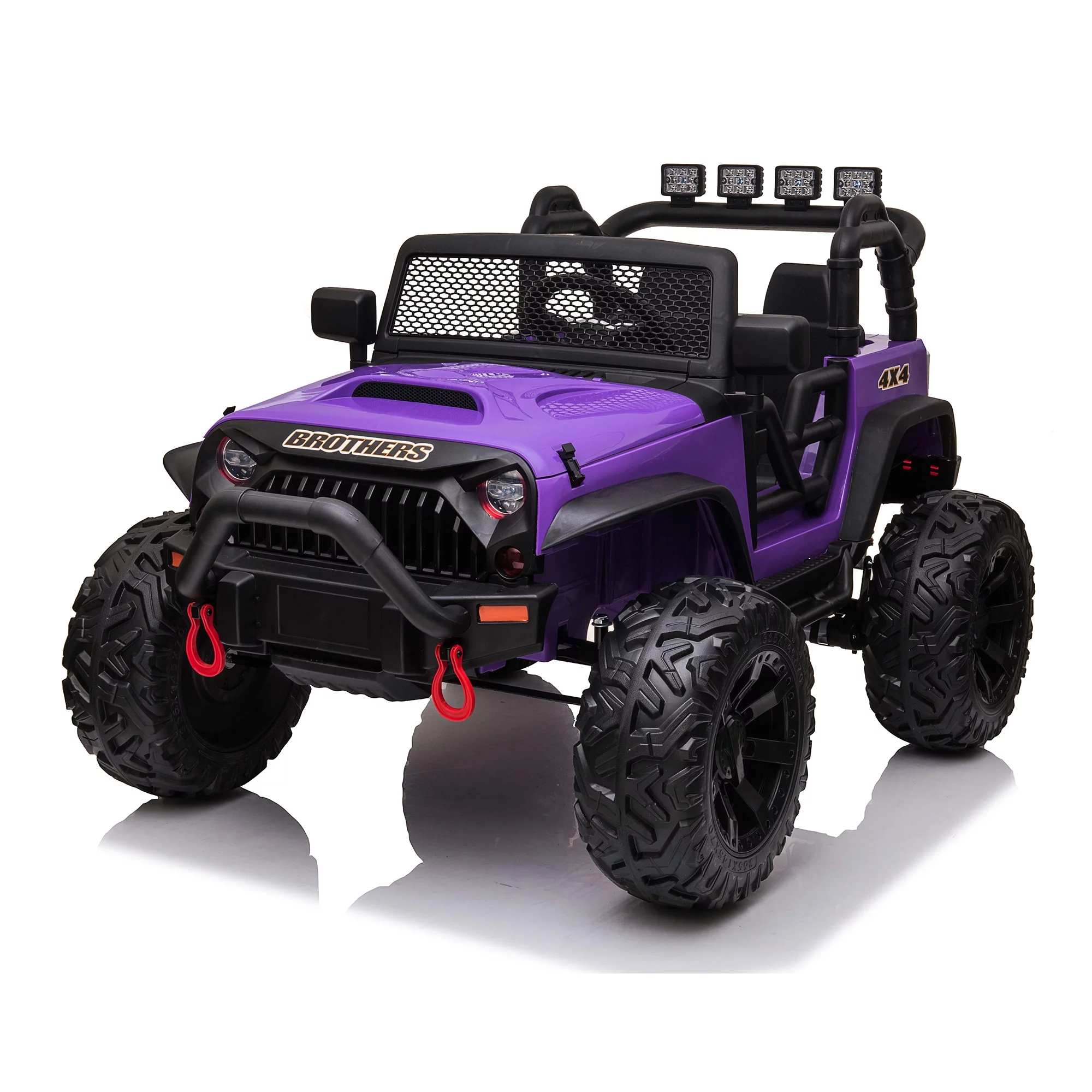 CIPACHO 24 V Double Drive Children Ride On Truck Car for Kids with Parent Remote Control, Electron Assisted Steering Wheel, Music Board, Bluetooth, MP3, Red - Cheap Fitting