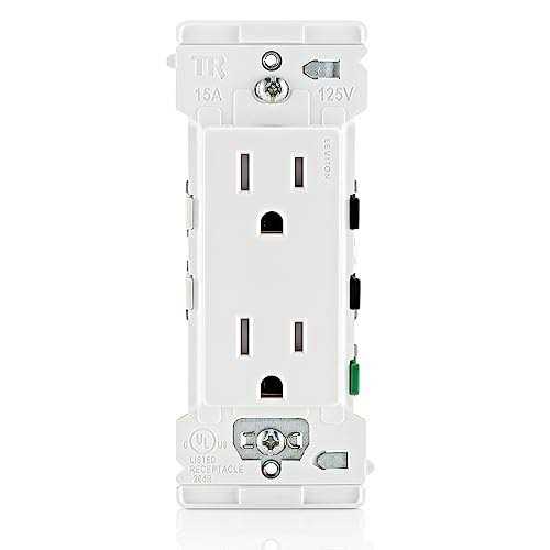 Leviton Decora Edge Duplex Outlet White - Cheap Fitting