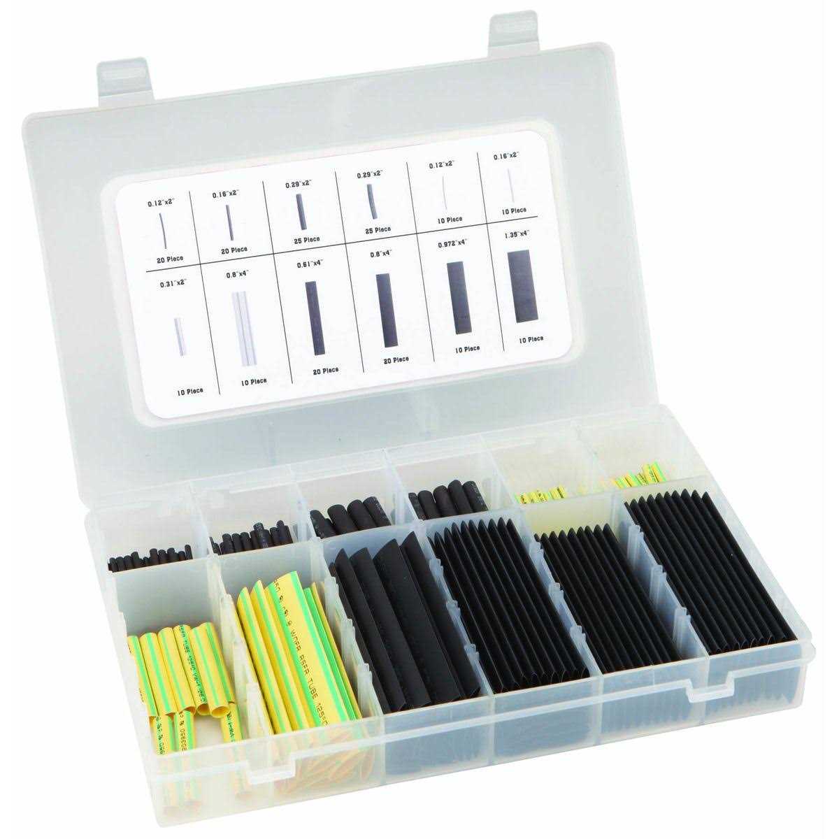 Storehouse Heat Shrink Tubing Assortment with Case - Cheap Fitting