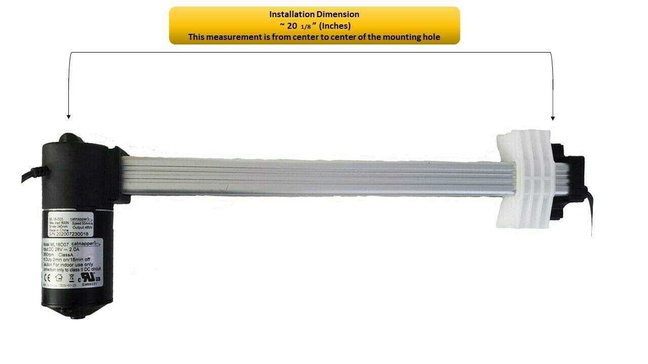 Mulin Power Recliner Motor Replacement with Cord Model ML18-005 Catnapper Linear Actuator for Sofa Lift Chair Couch Massage Seat Bed - Cheap Fitting