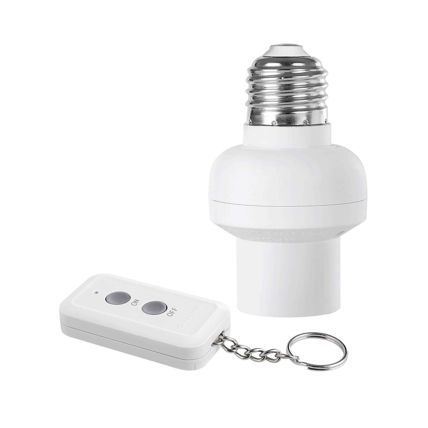 Dewenwils Remote Control Light Bulb Socket Wireless Light Bulbs Socket Switch Kit with Controller - Cheap Fitting