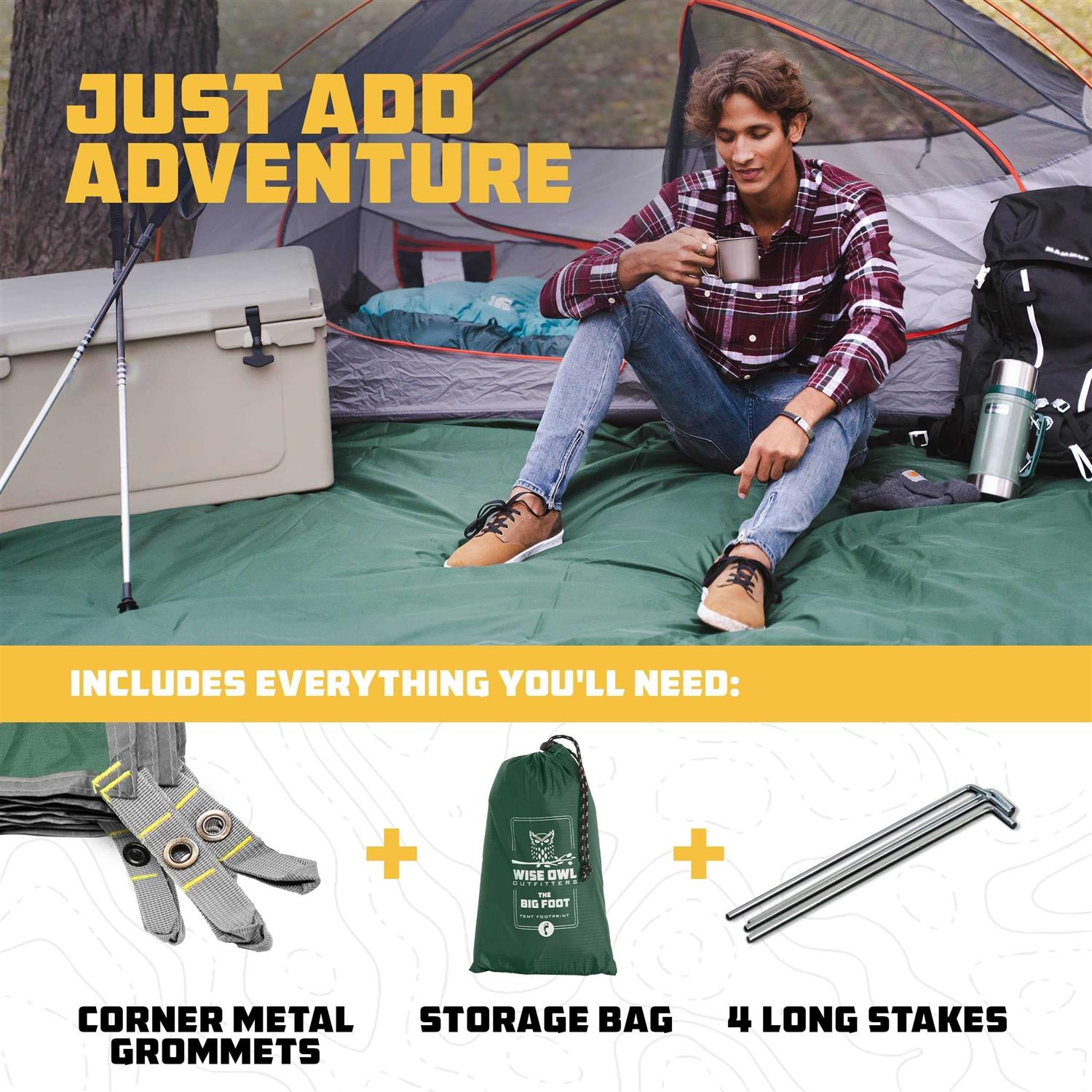 Wise Owl Outfitters Camping Tarp Waterproof Tent Tarp for Under Tent - Cheap Fitting