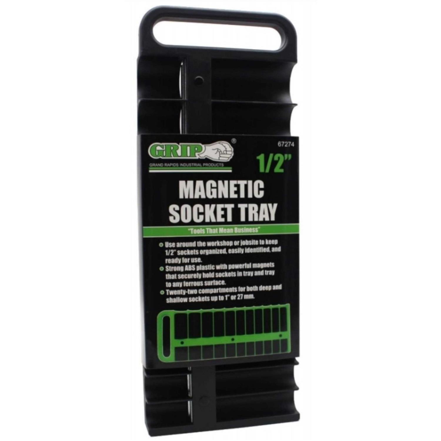 Grip On Tools 1/2 Magnetic Socket Tray - Cheap Fitting