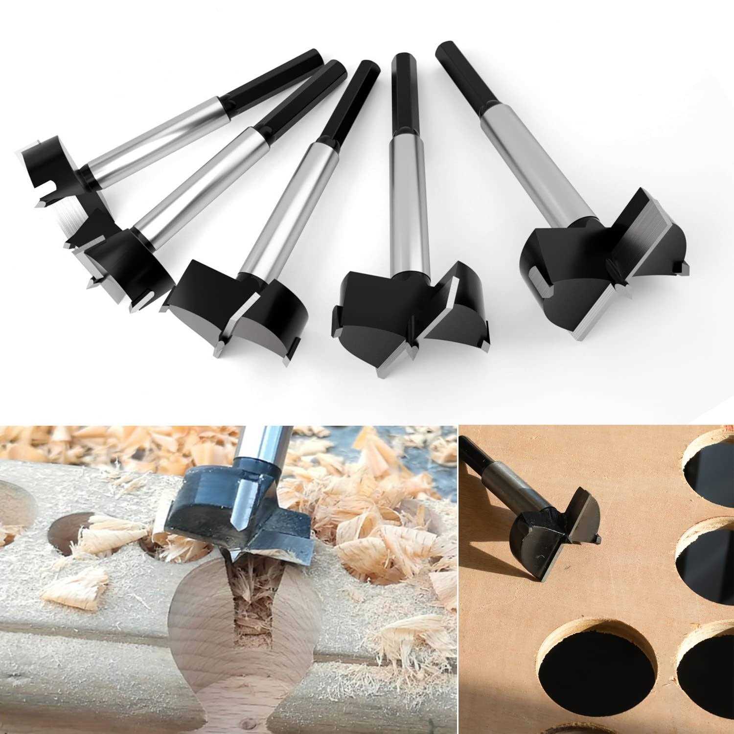 ASNOMY 6PCS Large Size Forstner Bit 1-3/8Inch to 2-3/4Inch Carbide Tipped Forstner Drill Bit for Hard Wood - Cheap Fitting