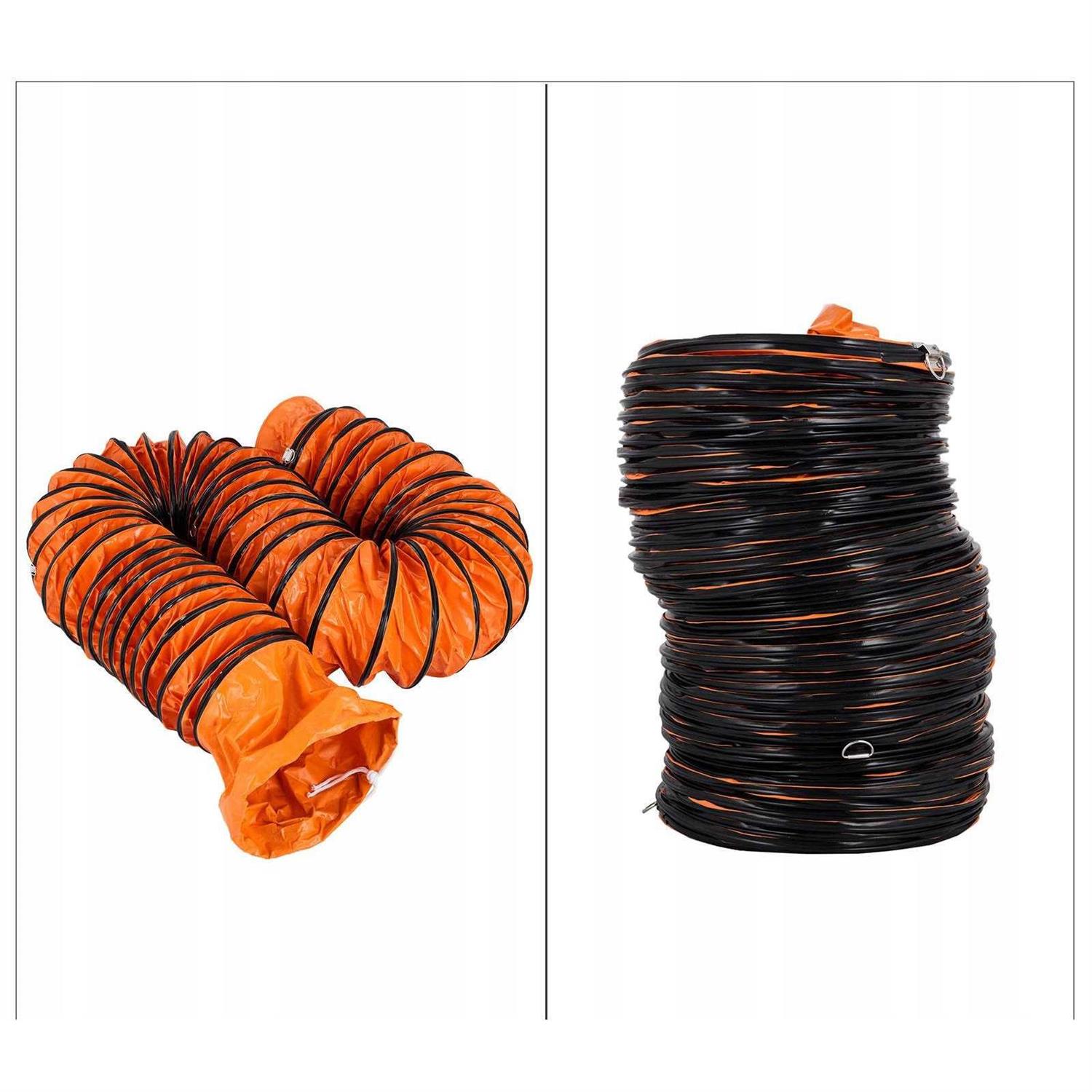 VEVOR 16 Ft Pvc Flexible Duct Hosing for 12 Inch Exhaust Fan TFRGD12IN16FT0001V0 - Cheap Fitting