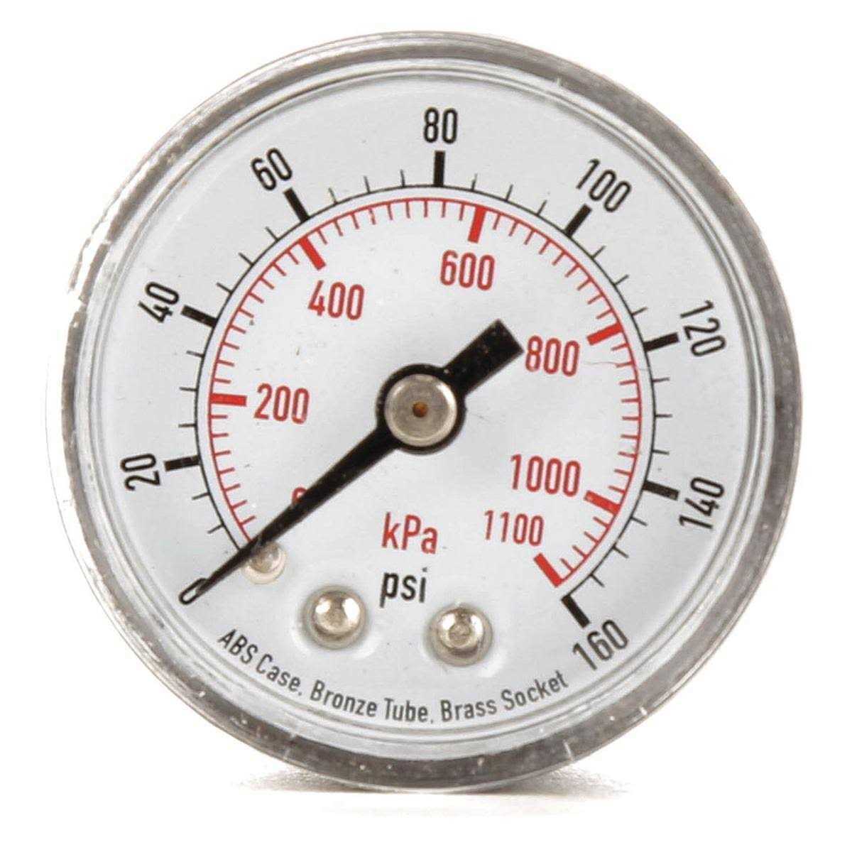 Pressure Gauge 0to160 psi 4FLZ8 - Cheap Fitting
