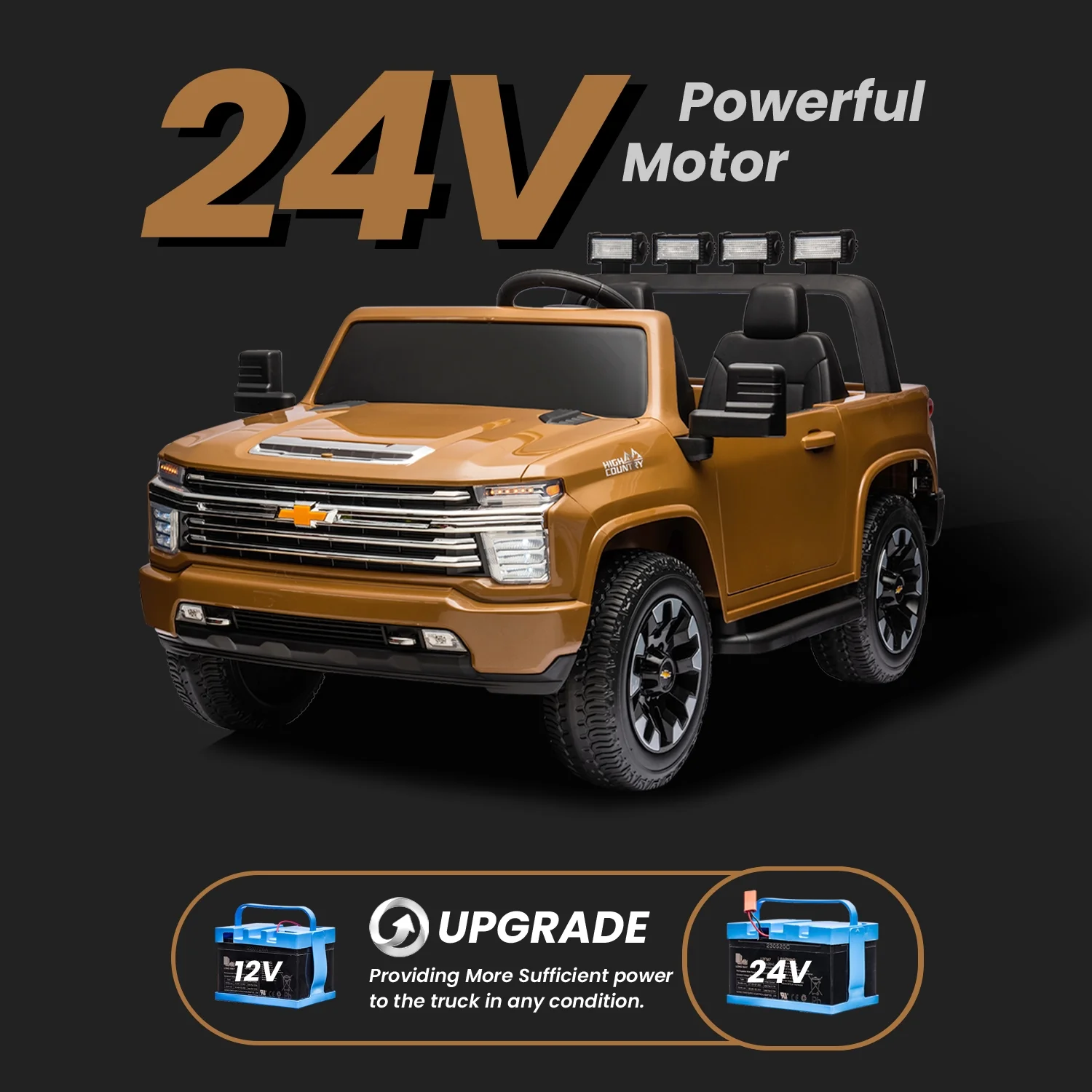 Track 7 24V Ride on Car, Licensed Silverado HD 2 Seater Electric Car for Boys Girls Age 3+, 24V Ride on Truck w/Remote Control, Music, ABC, Pink - Cheap Fitting