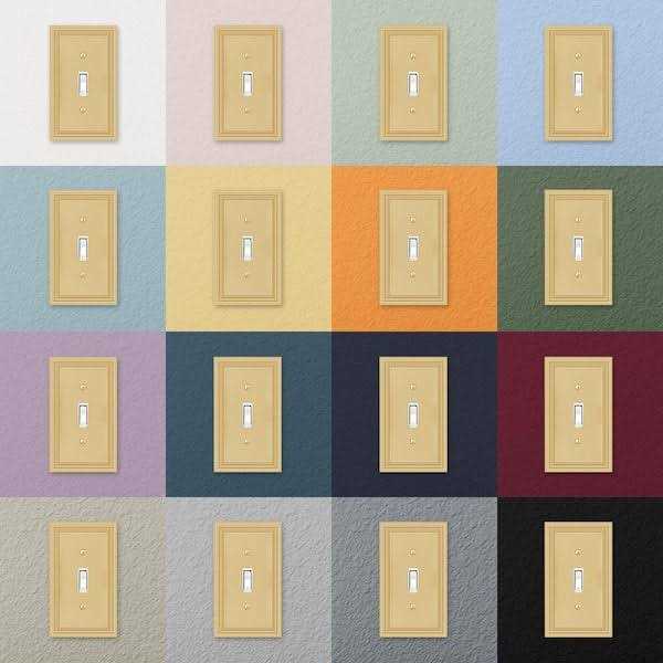 Amerelle 98rrsb Daltry Wallplate 2 Rocker - Cheap Fitting