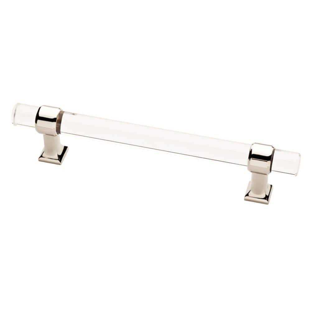 Liberty Acrylic Bar 5-1/16 in. Polished Nickel and Clear Cabinet Drawer Pull	Liberty Acrylic Bar 5-1/16 in. Polished Nickel and Clear Cabinet Drawer Pull - Cheap Fitting