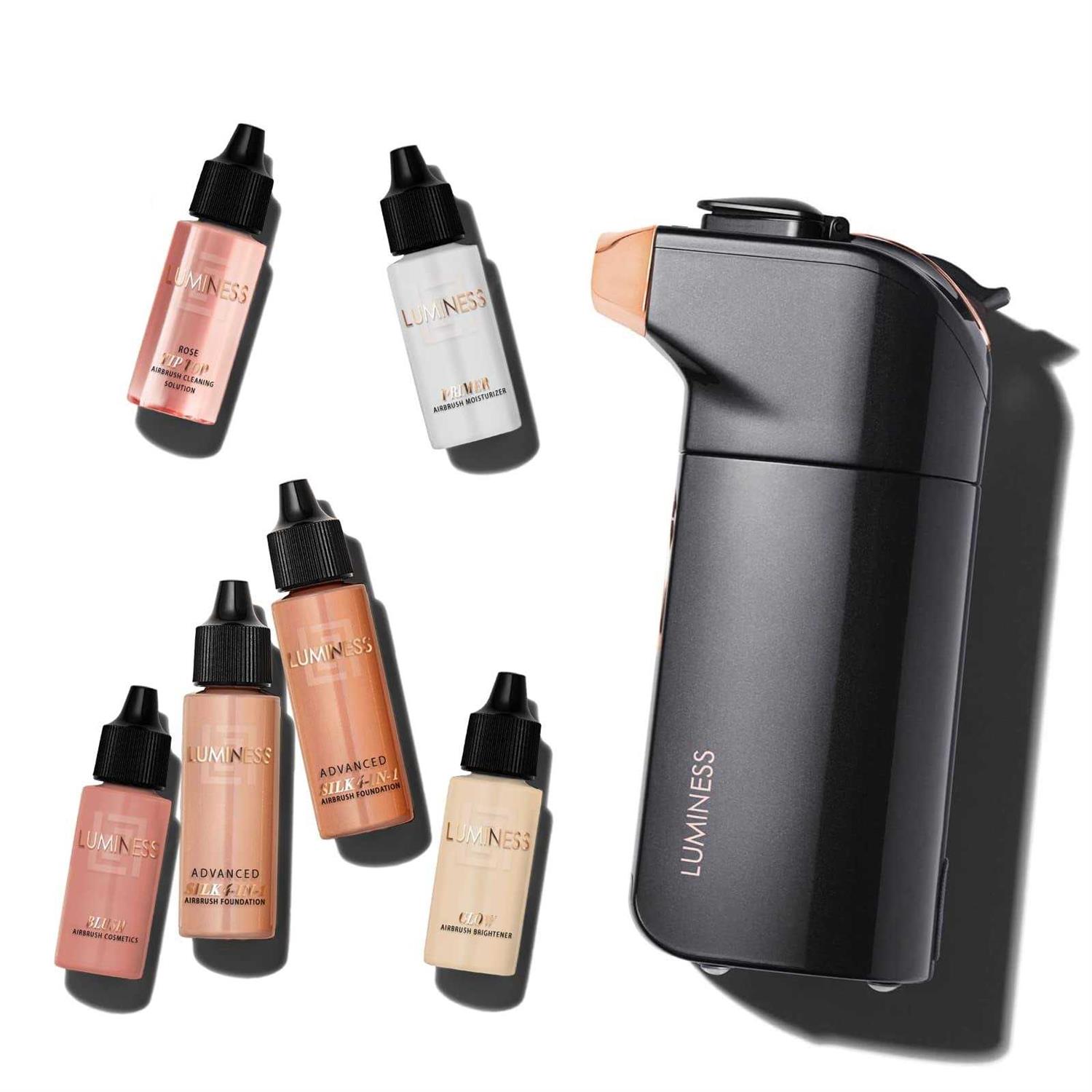 Luminess Breeze Duo Airbrush Makeup System Coverage – 9-Piece Kit includes 2x Silk Airbrush Foundation - Cheap Fitting