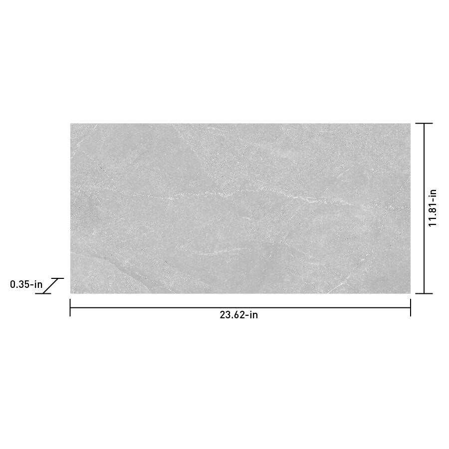 Satori Palisade Grigio 12-in x 24-in Polished Porcelain Tile Marble 1001-0250-0 - Cheap Fitting