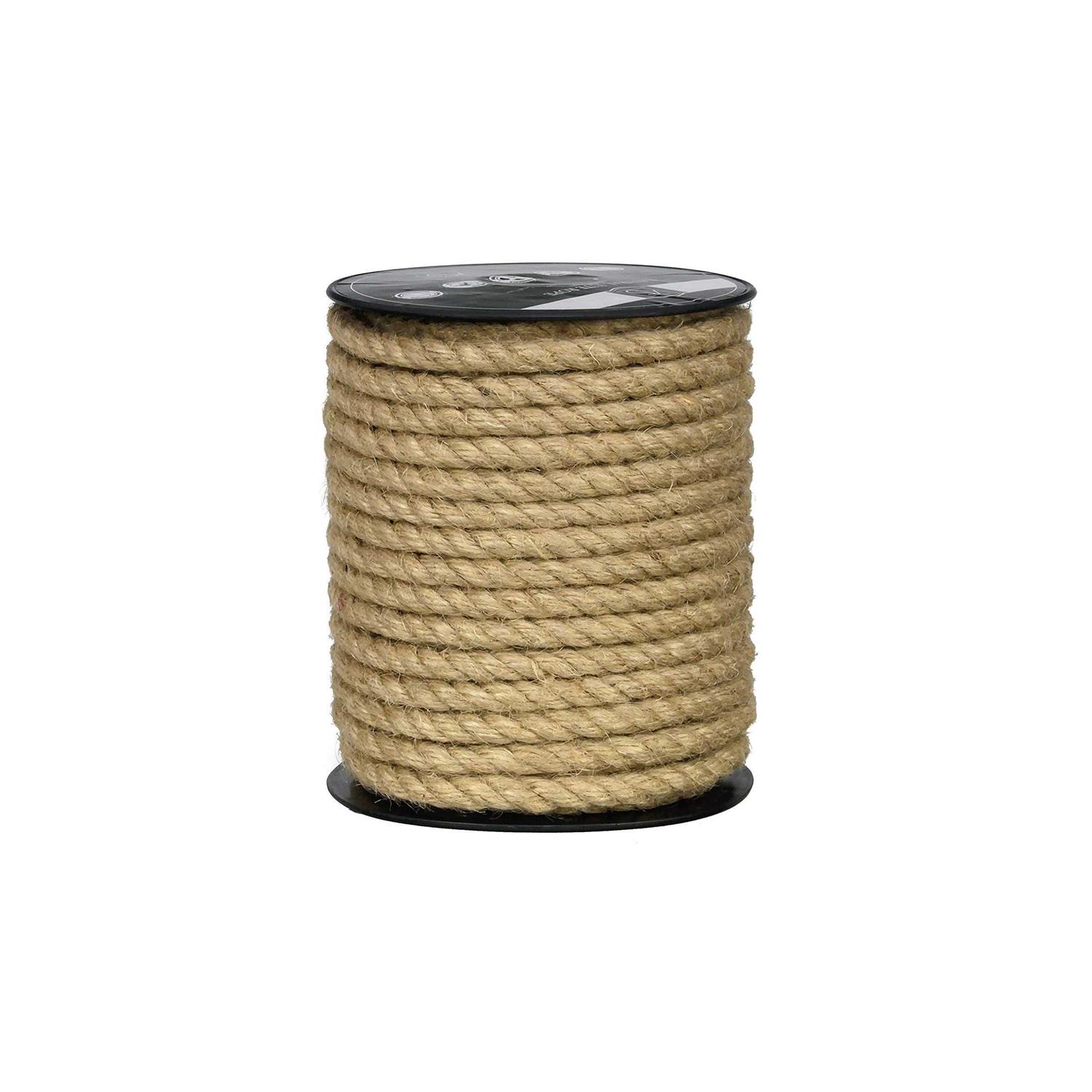 KIS Premium Quality Natural Jute Rope 6MM Smell Free - Cheap Fitting