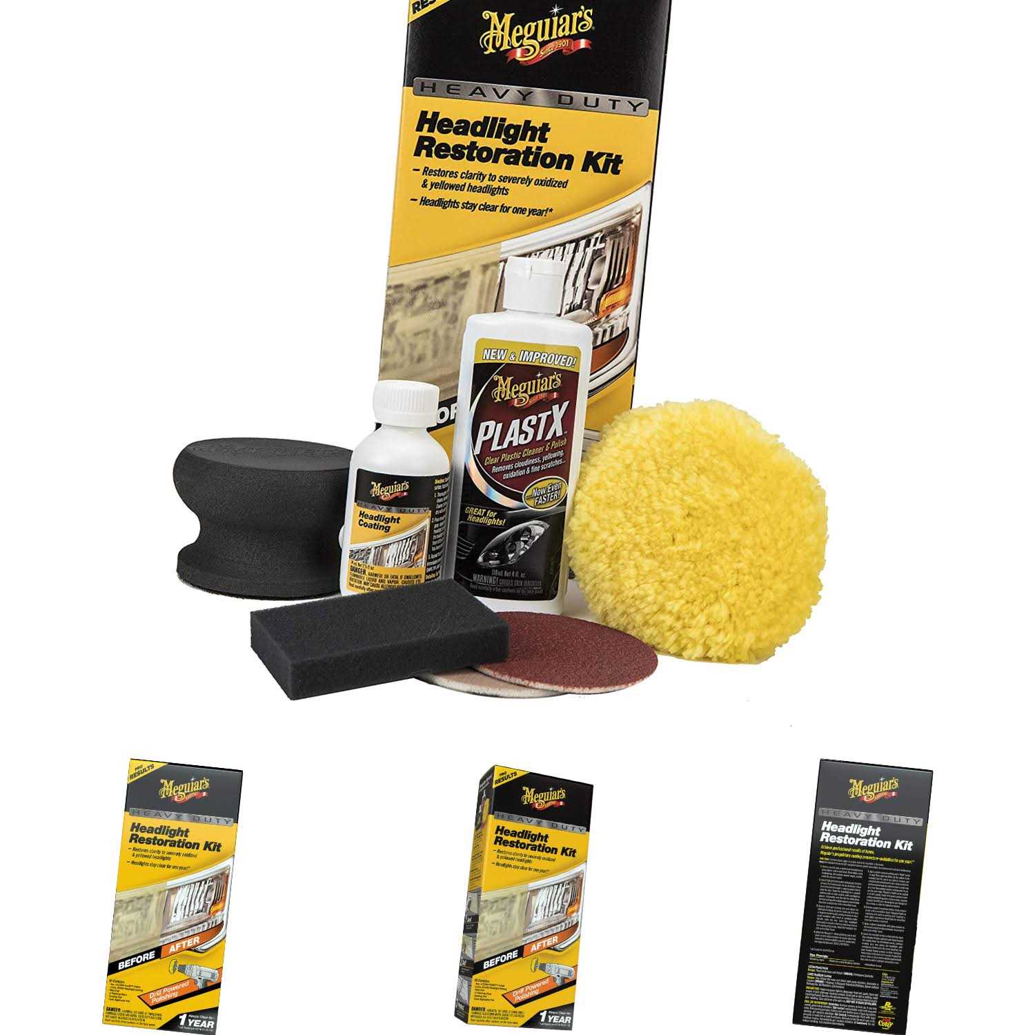 Meguiars G2980 Headlight Restoration Heavy Duty Kit - Cheap Fitting