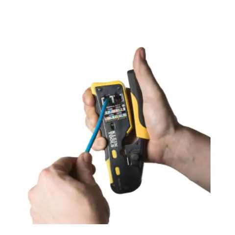 Klein Tools Ratcheting Pass-Thru Modular Crimper and Pass-Thru Modular Data Plugs CAT5e - Cheap Fitting