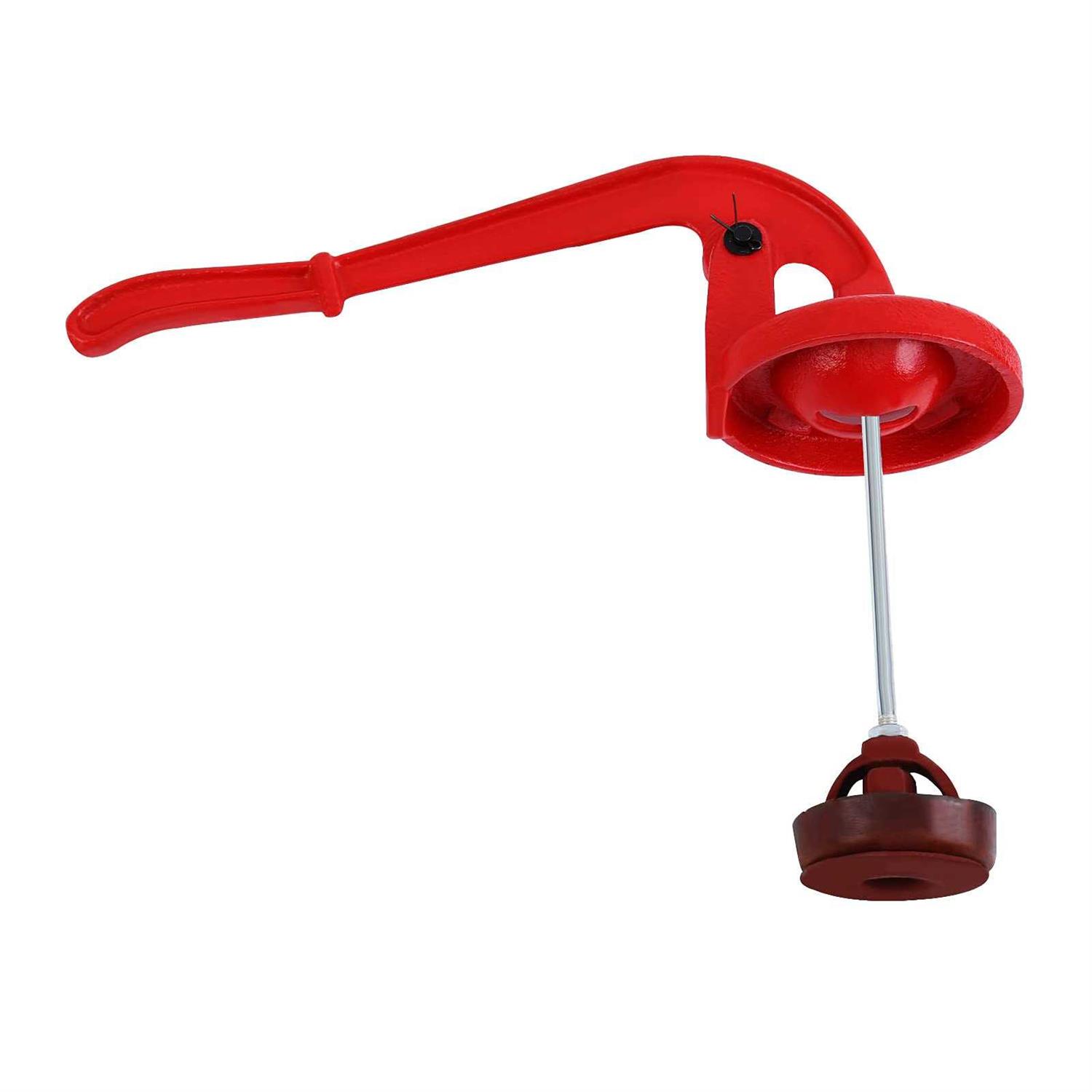 Samger Durable Antique Pitcher Hand Water Pump Cast Iron Red Hand Well Pump 25ft Maximum lift Manual Water Transfer Pump Boost Fountain for Outdoor - Cheap Fitting