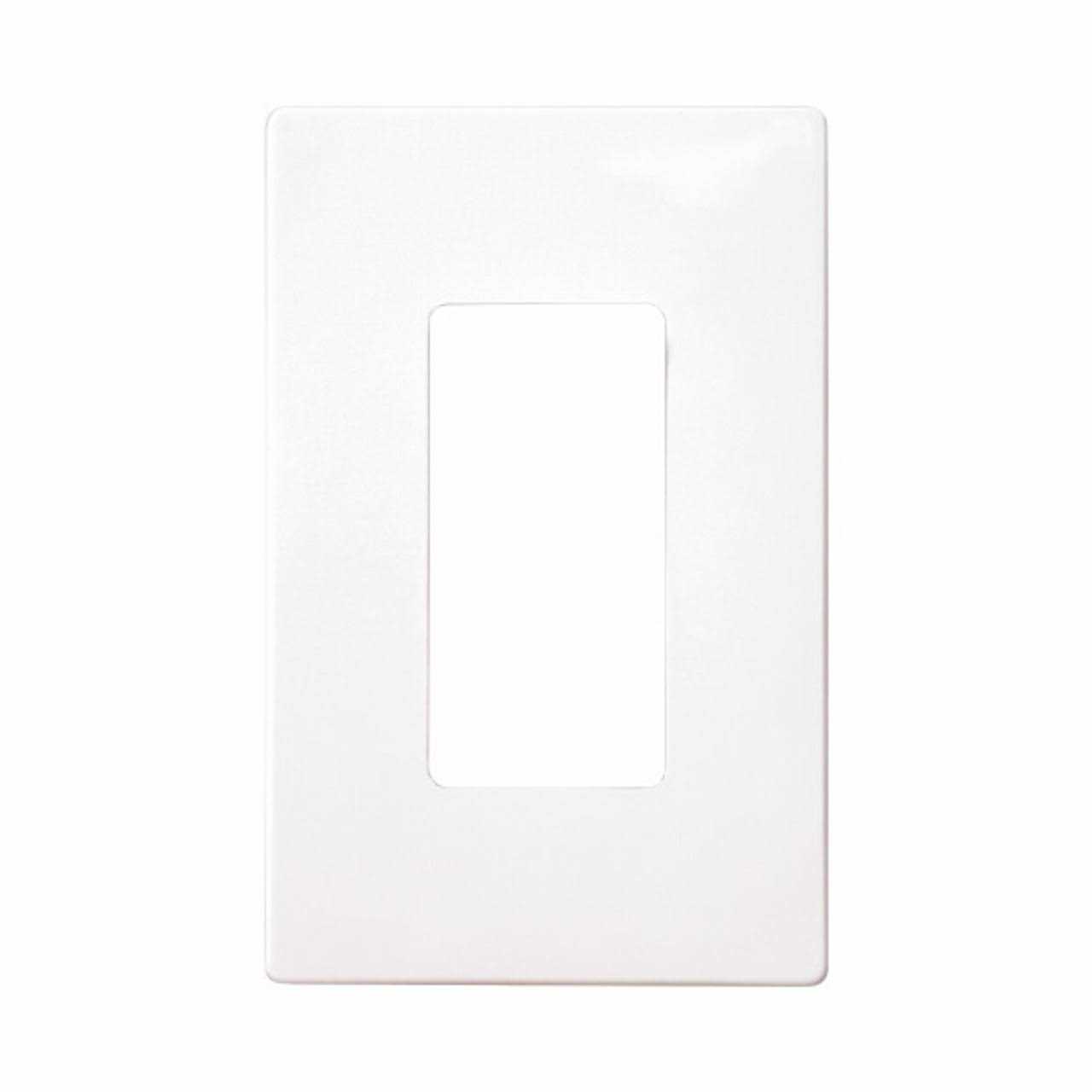 Eaton PJS26W Arrow Hart PJS26 Decorative Screw Less Wall Plate, 1 Gang, 3.13 in L x .5 in W x 4.88 in H, White - Cheap Fitting