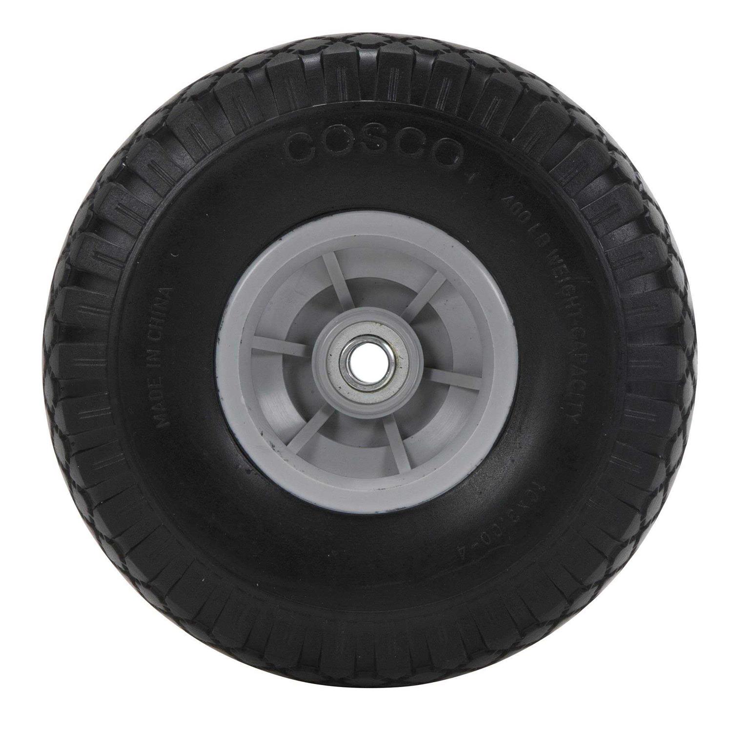 COSCO 10-Inch Flat-Free Replacement Wheel for Hand Trucks - Cheap Fitting