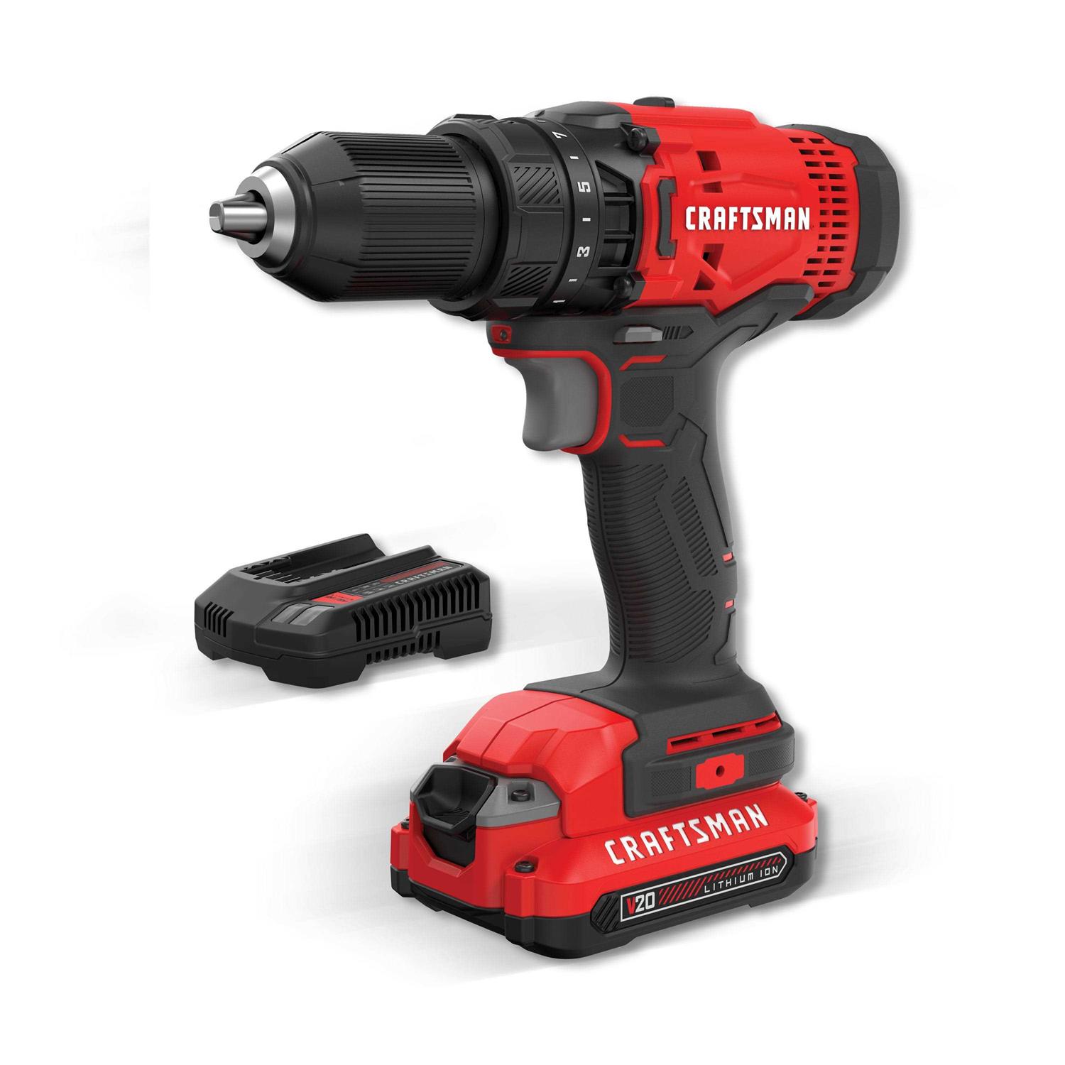 Craftsman V20* Cordless Drill/Driver Kit (CMCD701C2) - Cheap Fitting
