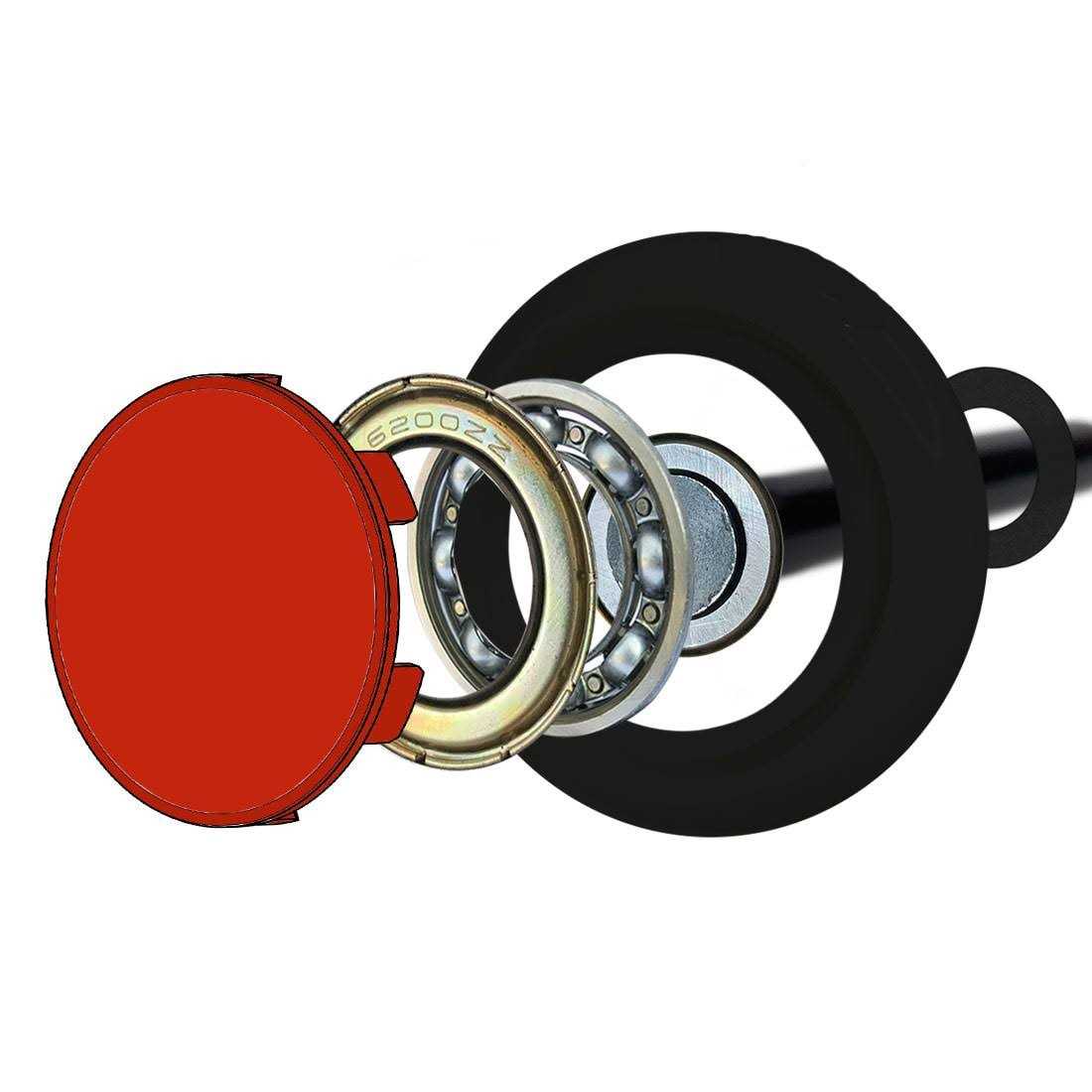 DURA-LIFT Titan Premium 2 in. Sealed 6200ZZ Nylon Garage Door Roller with 4 in. Corrosion Resistant Stem DLR6200ZZT - Cheap Fitting