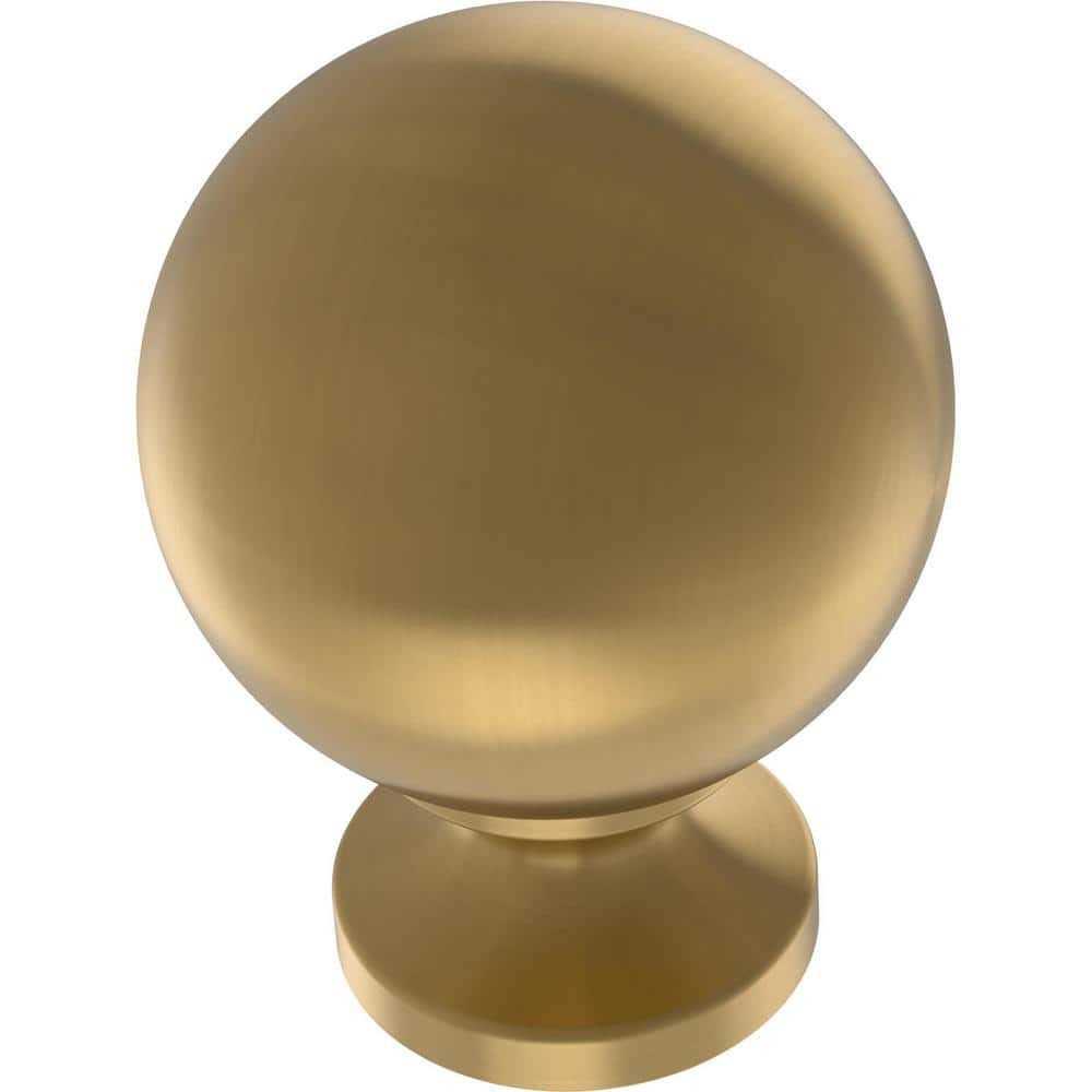 Liberty Orb 1-3/16 in. Modern Gold Round Cabinet Knob - Cheap Fitting